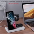 thumbnail image 6 of 4 In 1 Charging Station, 15W Foldable Fast Wireless Charger Dock Stand For Samsung Galaxy Z Flip S24 Ultra S23 S22, Galaxy Watch 6 5 4 3, Galaxy Buds Pro, 6 of 11