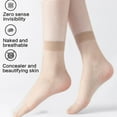 thumbnail image 6 of Huhudde 10 Pairs Women's Anti Snags Super Thin Stockings Silk Soft Stretchable Sheer Ankle High Socks For Formal and Casual, 6 of 15
