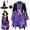 Purple, variant on Toddler Dress Light Up Roleplay Party Long Sleeve Dress Up Dress Hat Fairy Stick Tote Bag Dresses for Girls Purple 7-9 Years