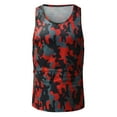 thumbnail image 3 of ZRBYWB Men's Workout Tank Tops Summer Fashion Casual Round Neck Camouflage Color Sleeveless Top Vest, 3 of 7
