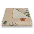 thumbnail image 3 of Creative Products Floral Summer Palms 50 x 60 Coral Fleece Blanket, 3 of 3