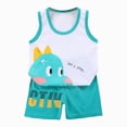thumbnail image 3 of kaprioy Toddler Boys Tank Top and Shorts Set Cartoon Printed Sleeveless Vest and Shorts Boys Summer Outfits 3 6 12 18 24M 2T 3T 4T 5T 6T, 3 of 4