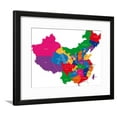 thumbnail image 1 of Color Map of the Regions and Divisions of China, Framed Art Print Wall Art by Volina Sold by Art.Com, 1 of 5