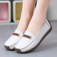 thumbnail image 6 of Sngxgn Women's Ballet Flats Walking Flats Slip On Work Shoes Flats Shoes for Woman Soft Lightweight(White,40), 6 of 7