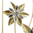 thumbnail image 4 of DecMode Gold Metal Floral Wall Decor with Gold Frame (2 Count), 4 of 10
