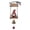 Red#1, variant on Rustic Gnome Hanging Bell, Handmade Bee & Sunflower Design Welcome Doorbell, Decorative Dinner Bell, Farmhouse Style Ornament for Front Porch, Fence & Patio, Sweet Garden Decor(Black)