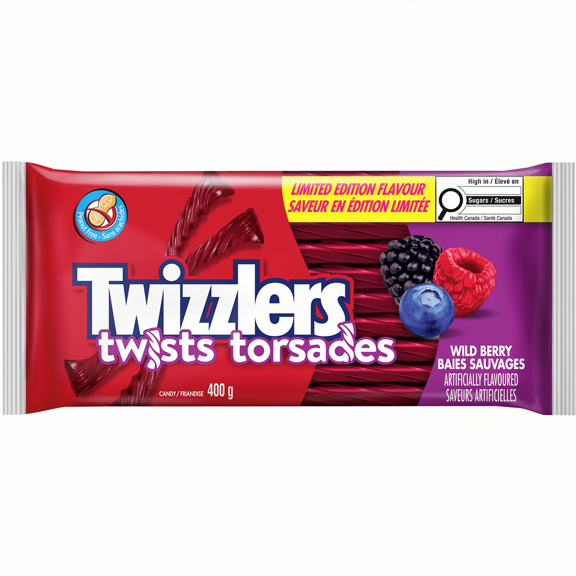 Twizzlers Wild Berry Flavored Twists, 400g/14.1 oz