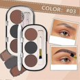 thumbnail image 1 of 3-color Eyebrow Powder Palette With Eyebrow Brush Waterproof Long Lasting, 1 of 1