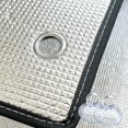 thumbnail image 4 of Dual-Sided Aluminum Foil XPE Insulation Film - Sunroom Window Car Sunshade Sunscreen Glass Sticker, Heat Insulation Waterproof Film for Home Auto Glass Heat Blocking & Protection, 39*12in, Silver, 4 of 8
