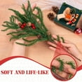 thumbnail image 3 of JEWLALO Artificial Norfolk Pine Stems for Christmas Decorations, 10Pcs 18" Fake Pine Cone Branches Red Berry for Vases Garland Real Touch Faux Greenery Evergreen Plants for Xmas Home Decor Indoor, 3 of 12
