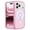 Light Pink, variant on for iPhone 18 Pro Max Case, Heavy Duty Shockproof Protection Phone Cases, Anti-Drop, Dual Layer Transparent Protective Cover Compatible with iPhone 18 Pro Max, 6.9 inch, Crystal Clear