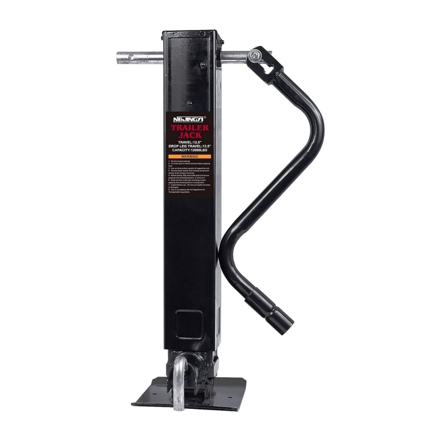 YEOPGYEON Heavy-Duty 12000lbs Capacity Trailer Jack Welded-on Trailer Tongue Jack Height Adjustable