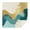 Gold Teal Blue, variant on Gray and Gold Marble Wavy Lines Pattern Square Tablecloth,Waterproof Square Table Cover,Wipeable Spillproof Washable Table Cover for Home Kitchen Party Decor 42"X42"(107x107cm)