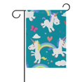 thumbnail image 1 of EREHome Polis Licorne Modèle Polyester Drapeau de Jardin Drapeau Extérieur Fête Décoration de Jardin 12x18 Pouces, 1 of 1
