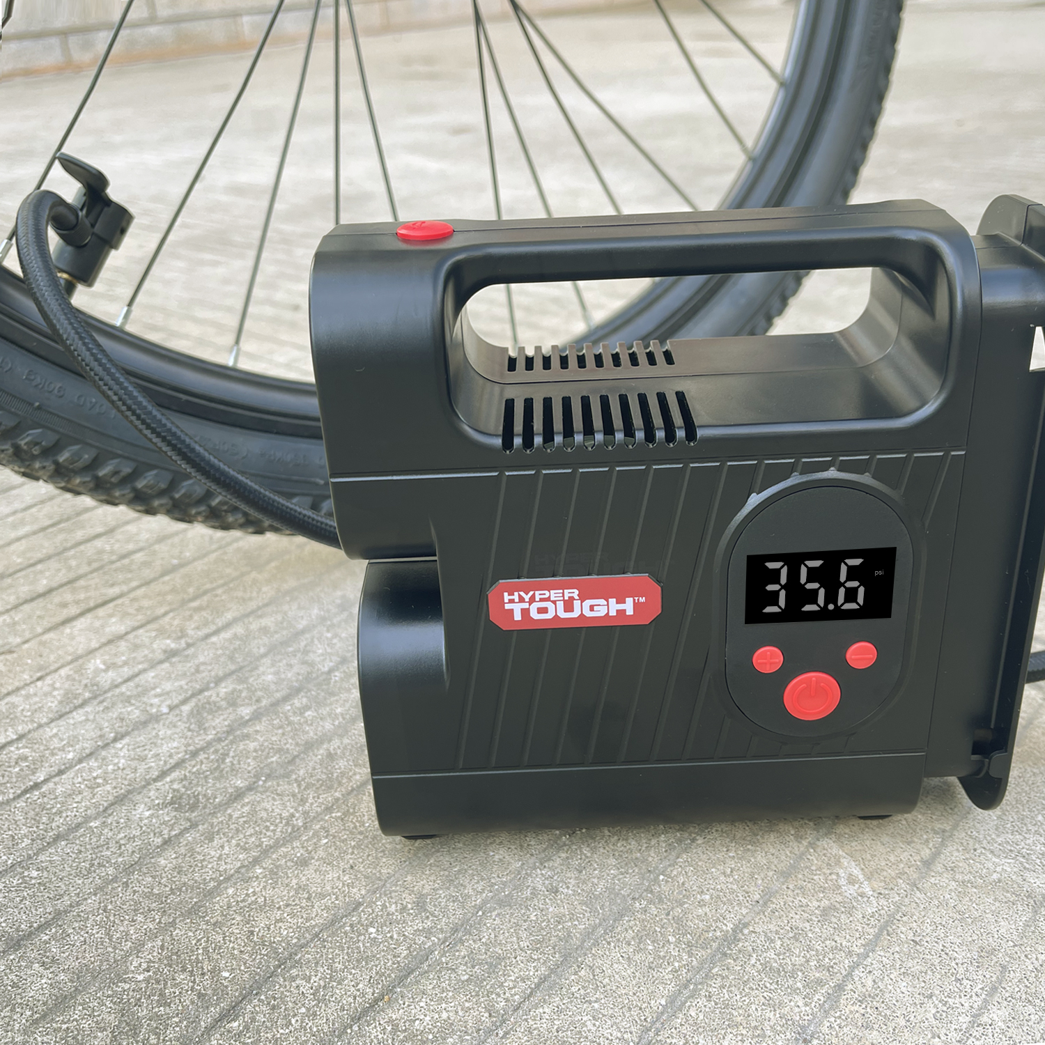 Hyper Tough DC 12V Digital Tire Inflator, 100 PSI photo 3