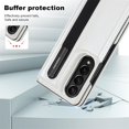 thumbnail image 6 of for Samsung Galaxy Z Fold4 Wallet Case with S Pen Holder, Double Magnetic Clasp with Kickstand Phone Case Cover with ID Card Slots for Samsung Galaxy Z Fold 4 SKB White, 6 of 18