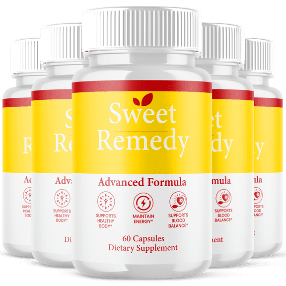 Sweet Remedy Blood Balance Support Pills Advanced Formula Vitamin Supplement SweetRemedy 300 Capsules
