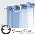 thumbnail image 2 of Quality Home Linen-Textured Semi-Sheer Grommet Curtains, 2 of 4