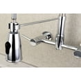 thumbnail image 4 of Gourmetier GS8281DL Concord Double-Handle Wall-Mount Pre-Rinse Bridge Kitchen Faucet, Polished Chrome, 4 of 8