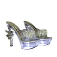 thumbnail image 3 of Womens Luminous Bead-piercing Key Thick-heeled Slippers Summer Platform Non-slip Thick-soled Sexy Shoes LFD-10314-25A, 3 of 5