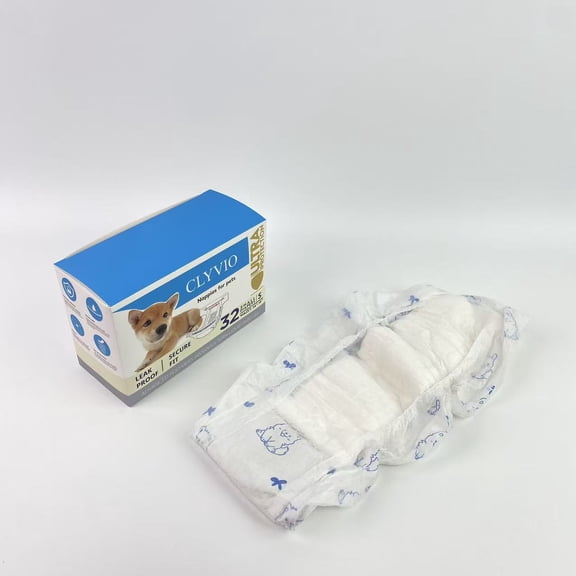 CLYVIO Nappies for pets, CLYVIO Nappies for pets,Dog Diaper Liners Super Soft and Absorbent Dog Diaper Booster Pads for Male Dog Belly Bands or Female Dog Diapers