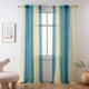 thumbnail image 1 of Cortina Yancorp de Tul Semi Translúcida Para Dormitorio 240 cm Lino Azul Beige, 1 of 7