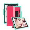 thumbnail image 1 of FIEWESEY for Microsoft Surface Go 3 (2021) Case,Shockproof Protective Cover Case with Pen Holder Hand Strap,Compatible with Type Cover Keyboard,for Microsoft Surface Go 3/Go 2/Go 2018 (Green/Pink), 1 of 6