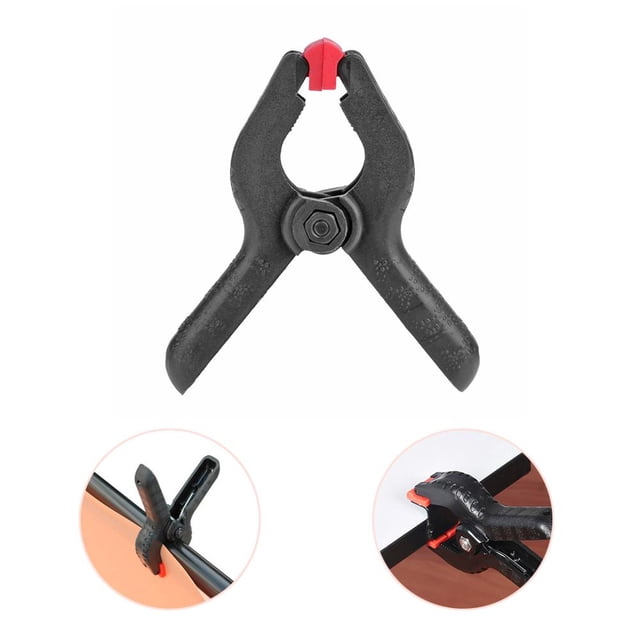 Clips de resorte de abrazaderas de palanca Likrtyny DIY de nailon plástico de 2 pulgadas para carpintería 4 uds