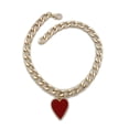 thumbnail image 2 of Women Gold Boot Chain Red Heart Shoe Bracelet Charm Love, 2 of 10