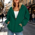 thumbnail image 2 of Enjoytime Womens Hoodies Long Sleeve Casual Zip Up Sweatshirt Fall Fashion Solid Color Lightweight Hoodie Jacket, 2 of 8