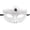B005- White, variant on Premium Halloween Piece, Womens Masquerade Mask, Mask for Masquerade Party, Lace Masquerade Mask White Rhinestone Accented Princess Masquerade Eye Cover, 7X4 in Painted Half Face