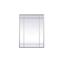 Elegant Decor French Panel Wall Mirror 30x40 Inch In Silver
