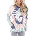 thumbnail image 2 of Sudadera con Cuello Redondo,Sudadera con Bolsillos Sudadera con Ajuste Tie Dye Blusas con Bolsillos Sudaderas Tops A Medida para La Perfección, 2 of 6