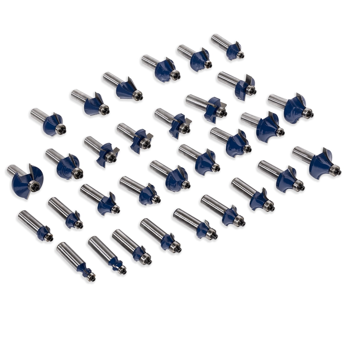 STARK USA Router Bit Set 80 Piece Tungsten Carbide 1/2 inch Shank Set Tool Carbon Steel Woodworking