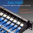 thumbnail image 3 of Panel de conexión Lysymixs Cat7 STP 24 puertos RJ45, rack de 19 pulgadas, 3 of 6