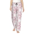 thumbnail image 1 of Balery Christmas Snowflakes Pantalones de pijama para mujer, pijamas ultraligeros, pantalones de estar por casa-Medium, 1 of 6