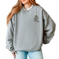 thumbnail image 5 of Embroidered Christmas Tree Outline - Women's Graphic Sweatshirt, 5 of 8