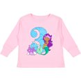 thumbnail image 3 of Inktastic Third Birthday Mermaid Girls Long Sleeve Toddler T-Shirt, 3 of 5