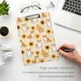 thumbnail image 2 of GZHJMY Sunflower Shiba Inu Dog Clipboard Plastic Clipboard A4 Standard Letter Size 9" x 12.5" with Low Profile Metal Clip Decorative Clip Boards for Office Classroom Teachers Students, 2 of 6