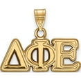 thumbnail image 1 of Ss/Gold Plated Sterling Silver With Gp Logoart Delta Phi Epsilon Small Pendant (15 X 22) Made In United States gp002dph, 1 of 5