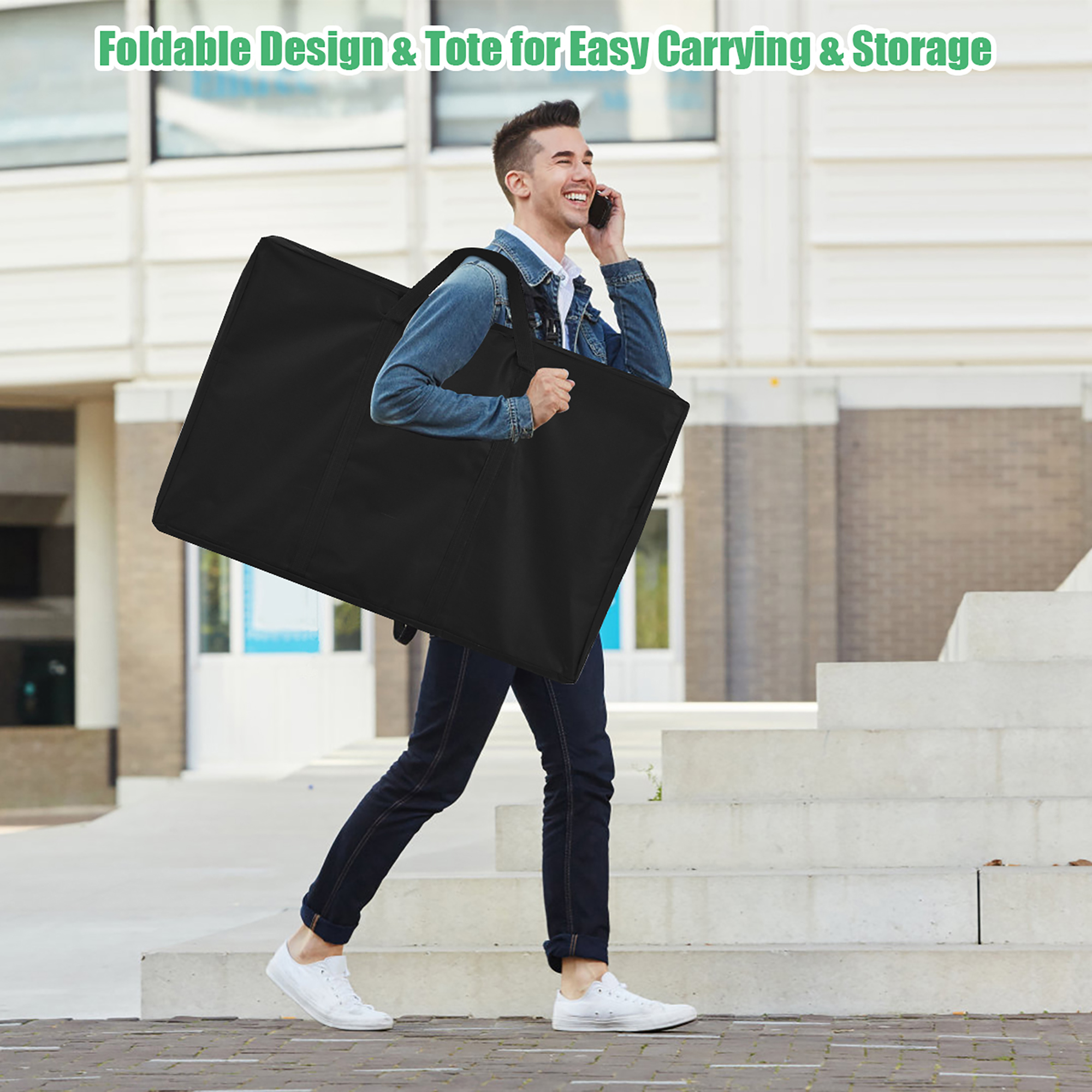 Costway Foldable Bean Bag Toss Cornhole Game Set Tailgate Regulation w/ Carrying Bag - image 5 of 10