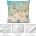 thumbnail image 5 of Sea Turtles Beach Throw Pillow Covers, Teal Nautical Decorative Pillow Cases for Couch Sofa Bed Chair Outdoor Set of 2 18x18 Inch, Teal Cushion Cover, Nautical Teal Living Room Decor, 5 of 6