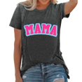 thumbnail image 1 of YDLCAFD T-Shirts pour Femmes Décontractés Graphiques Mode Féminine Col Rond Imprimés T-Shirts Été Manches Courtes Décontractés Amples, 1 of 5