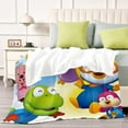 thumbnail image 4 of Pororo The Little Penguin Flannel Blanket 39*59 inch Soft And Comfortable With Clear Patterns And Easy Cleaning, 4 of 6