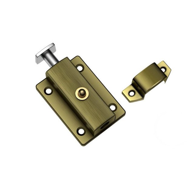 Stainless steel spring bolt distribution box semi-automatic locking small bolt