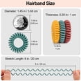 thumbnail image 3 of JessLab 20-Pack Spiral Hair Ties, Traceless Coil Ponytail Holders for All Hair Types, No Crease or Damage, Matte Colors, 3 of 6