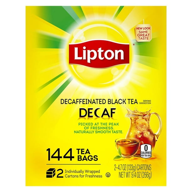 Lipton Decaffeinated Tea Bags (144 ct.)Pack of 2 - Walmart.com