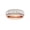 Rose Gold, variant on 1 Carat (ctw) Platinum Round,Princess Cut LAB GROWN Diamond Stackable Ring (Color H-I Clarity VS1-VS2) SJR56607-W