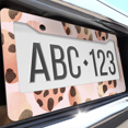 thumbnail image 6 of 1 Pcs Leopard Pattern License Plate Frame, License Plate Cover for Car Decorative Parts, Aluminum License Plate Bracket Holder Rust-Proof Weather-Proof for US Standard Car, 6 of 9