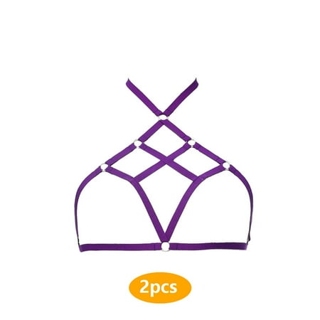 

2pcs Cage Bras Elastic Great Material Underwear Dating Firmness Passionate Cosplay Equipment Sweet Gift Lingerie for Women Girl